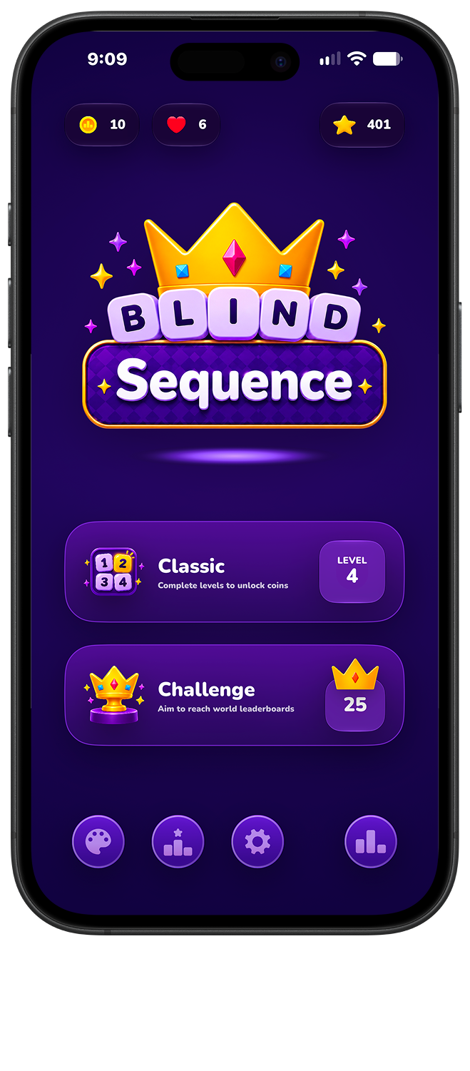 Blind Sequence mini game preview